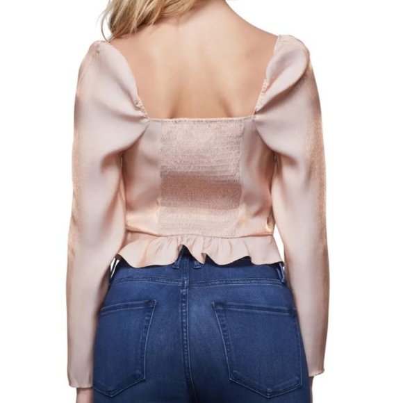 Good American The Too Tempted Rose Gold Corset Top US 2-4 - Picture 2 of 12